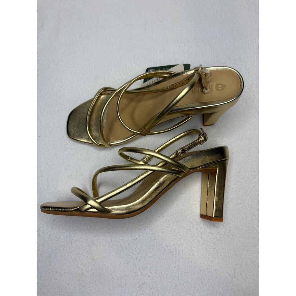 NWT BARED Godwit Gold Leather Heels Buckle Size 40 US 9-9.5 Pliant Metallic $299 - Picture 5 of 10